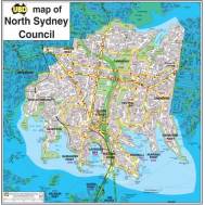 North Sydney Council LGA Map 